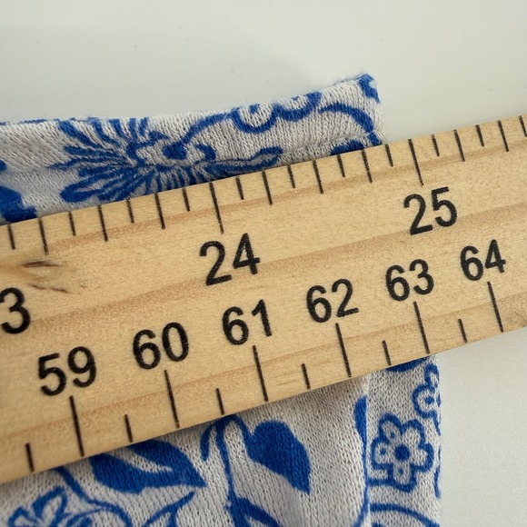 Lane Bryant Blue Floral Twist Front Sleeveless Tank Top Plus Size 18/20 or 2X - Picture 5 of 8